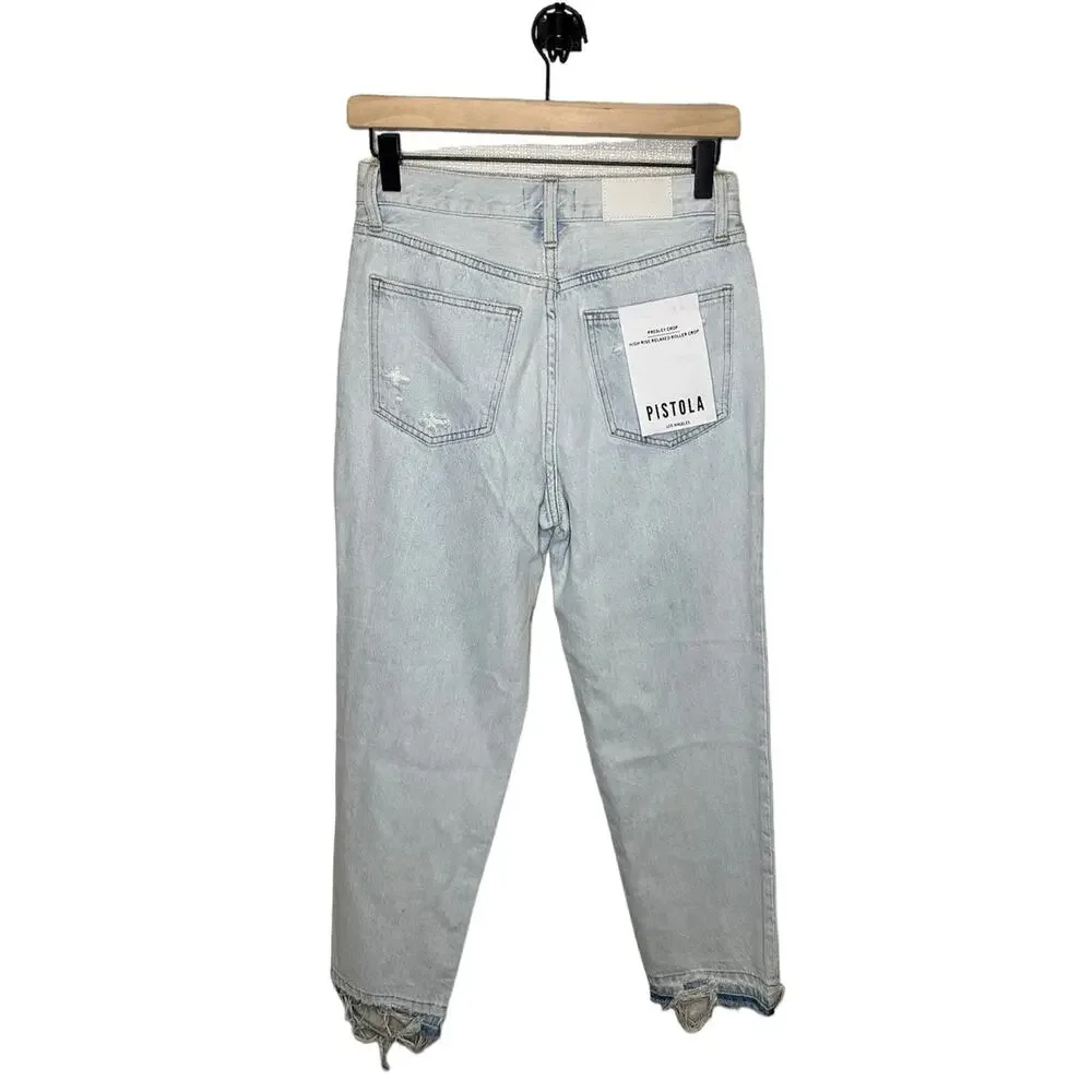 Pistola Presley High Rise Relaxed Crop Rivera Jeans - Picture 5 of 5